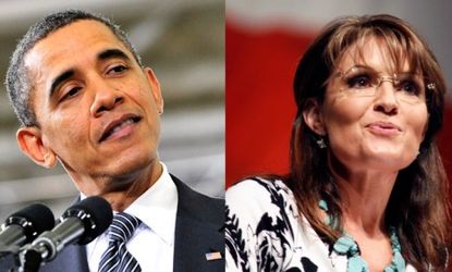 "I'm more than happy to accept the dubious honor of being Barack Obama's 'enemy of the week," Sarah Palin wrote on Facebook, "if that includes the opportunity to debate him."
