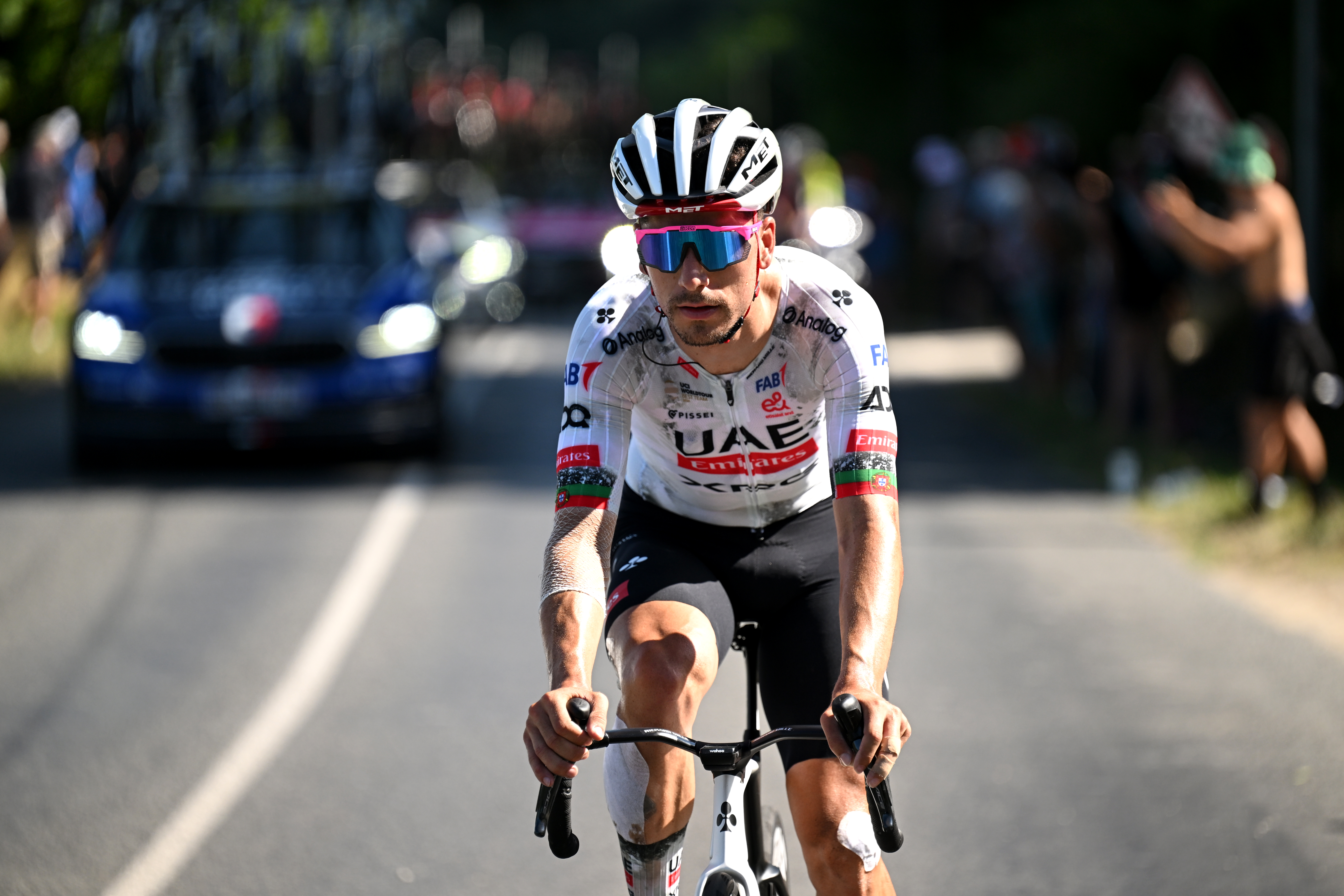 João Almeida on stage nine of the Tour de France