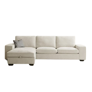 white left chaise sectional