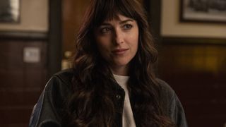 Dakota Johnson's Lucy ponders something in Am I OK?, one of June's new Max movies