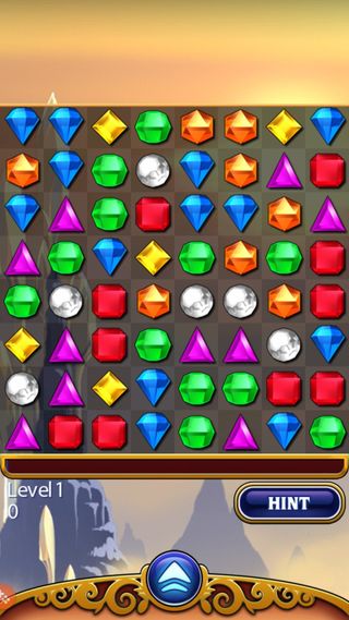 Bejeweled start screen