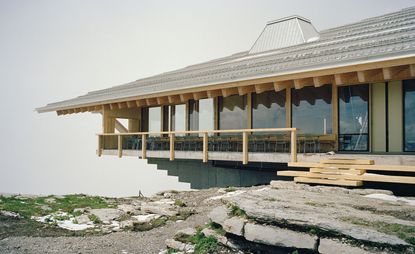 Herzog & de Meuron's latest build – a mountain-top restaurant and cable car station in Chäserrugg, Switzerland