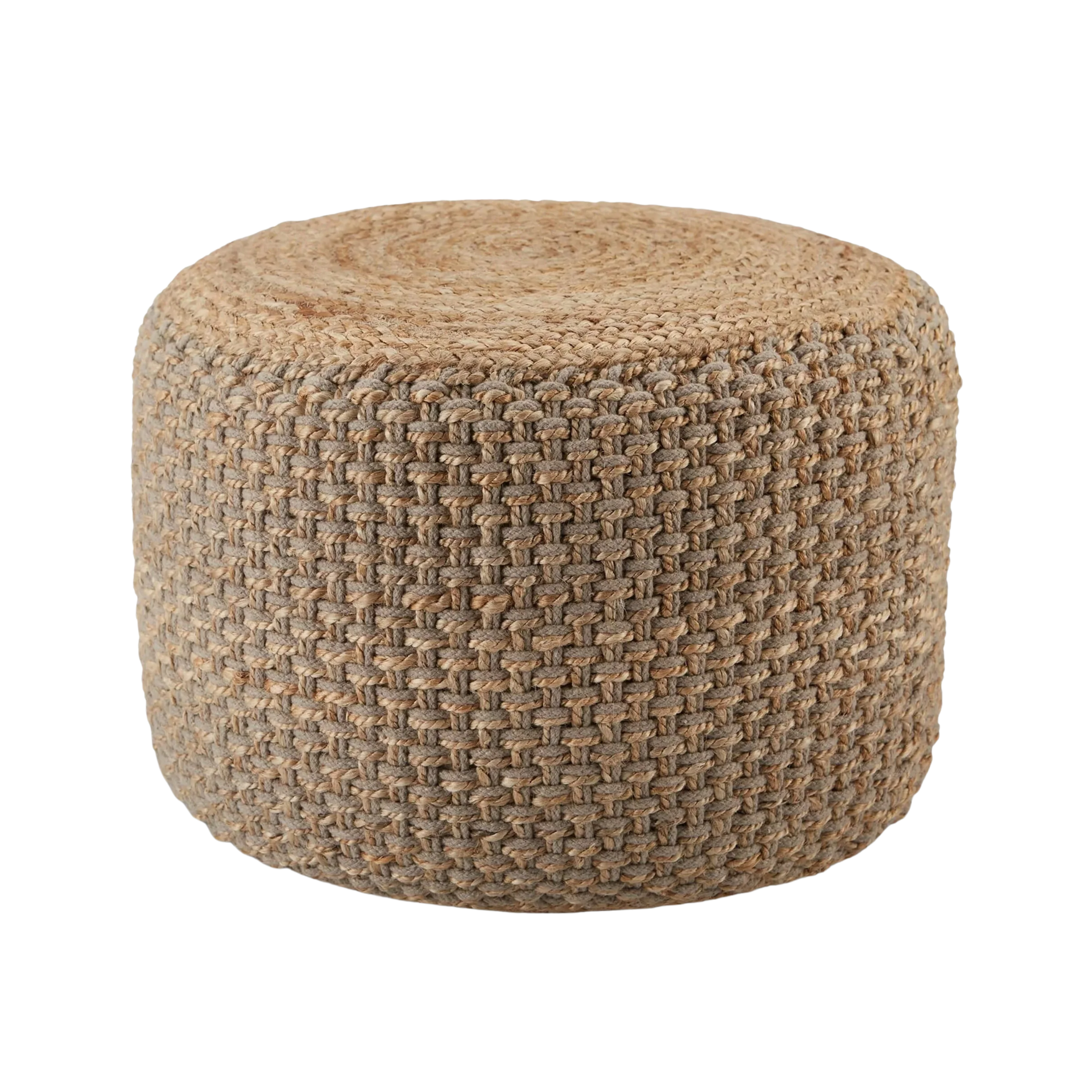 a woven pouf