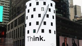 Digital Parker pens billboard advert in Times Square showing creatives' spec advert ideas