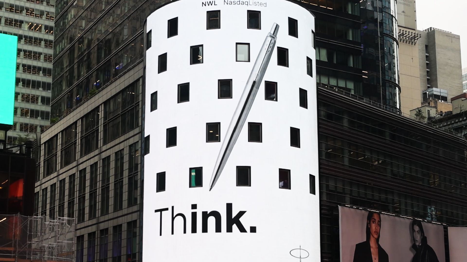 Digital Parker pens billboard advert in Times Square showing creatives' spec advert ideas