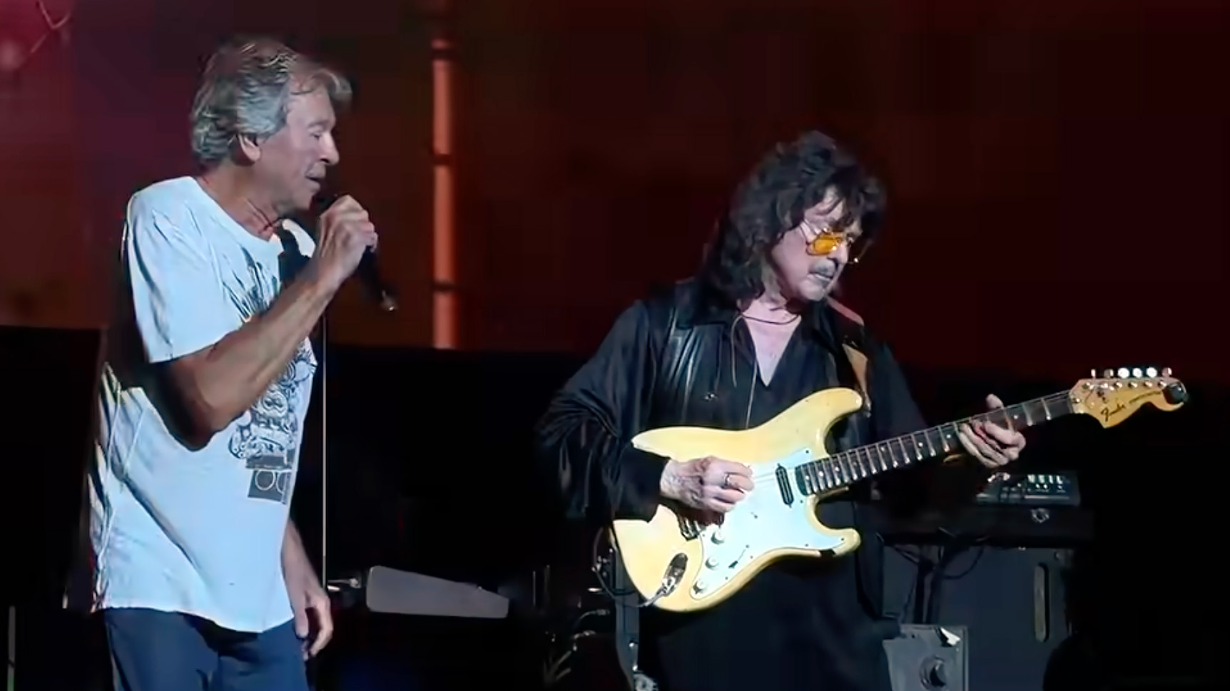 Ritchie Blackmore performs live with Deep Purple
