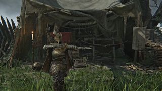 Ironeye gesturing to bows in Elden RIng Nightreign