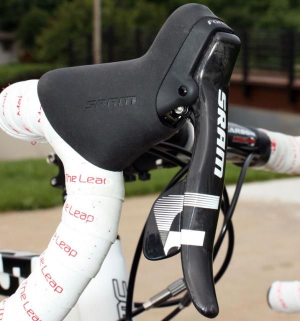 The reshaped DoubleTap levers retain their characteristic outward cant for an easier reach from the hoods
