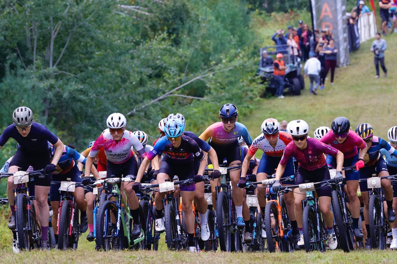 The pro women take off in Hayward, Wisconsin with dedicated start for2023 Life Time ​​Chequamegon MTB Festival presented by Trek