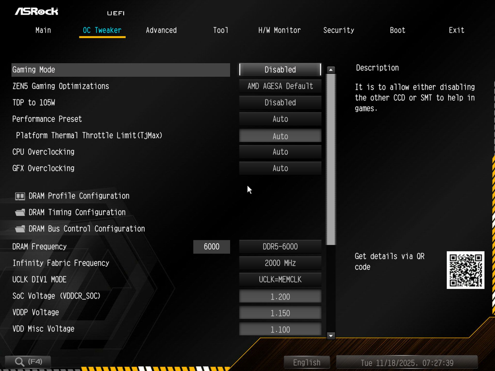 ASRock X870E Taichi OCF - BIOS