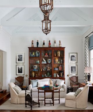 Living room with vintage furniture