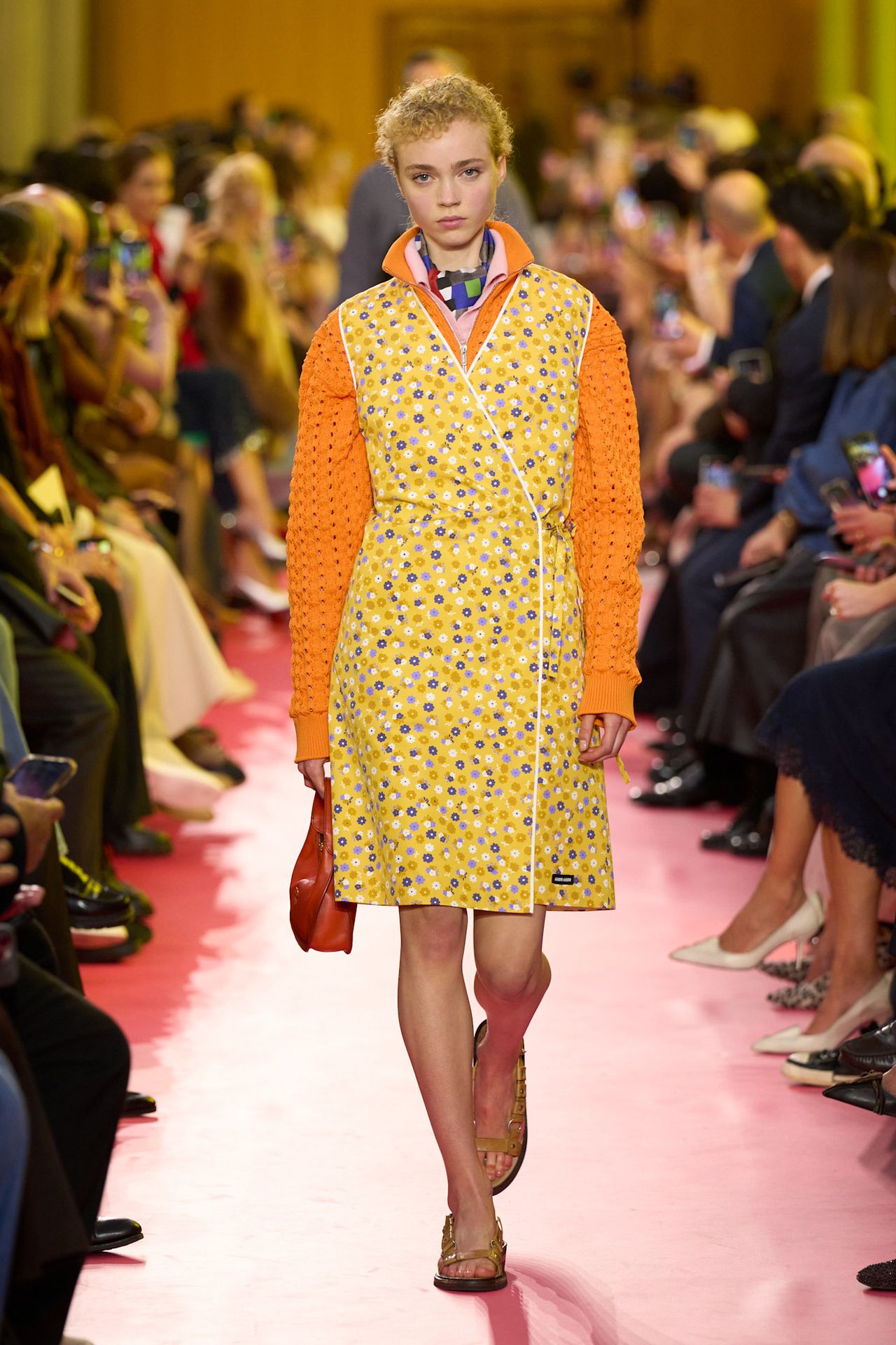 models on the Miu Miu Spring 2026 runway