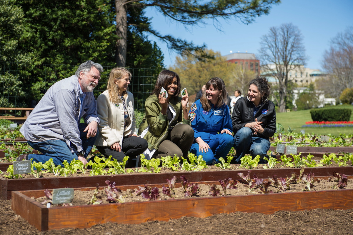 Michelle Obama Plants Seeds