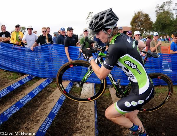 Sallis Annis (JRA Cycles) not far off the race lead