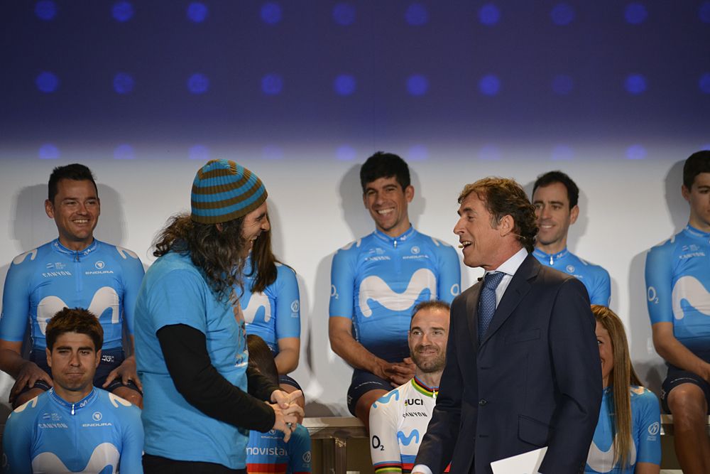 Movistar present 2019 men's and women's teams in Madrid - sponsor booths
