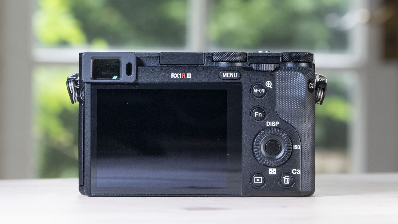 Rear of the Sony RX1R III compact camera