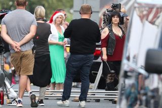 cast filming gavin and stacey christmas special