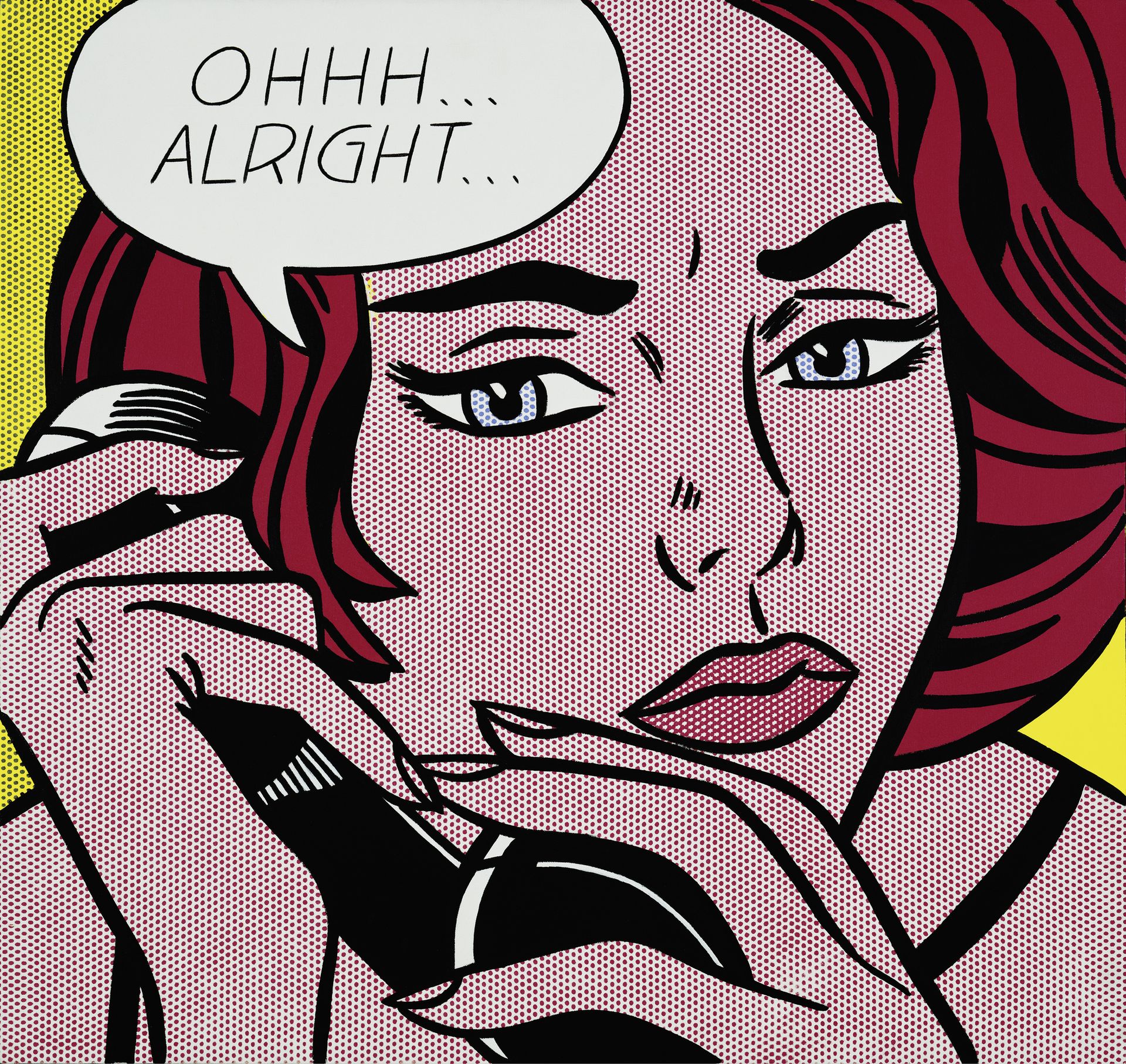 Roy Lichtenstein's brightly coloured works