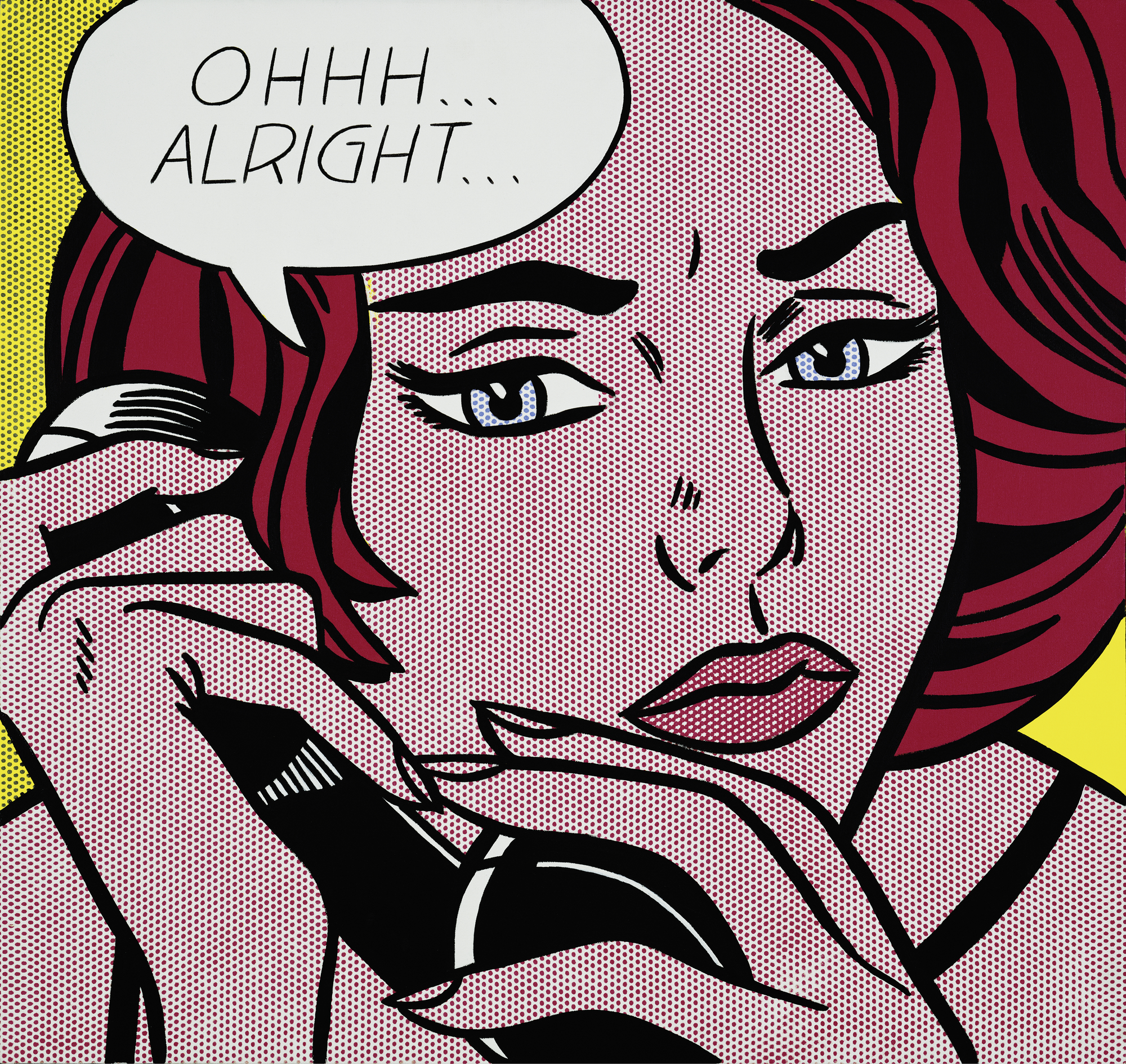 Roy Lichtenstein's brightly coloured works