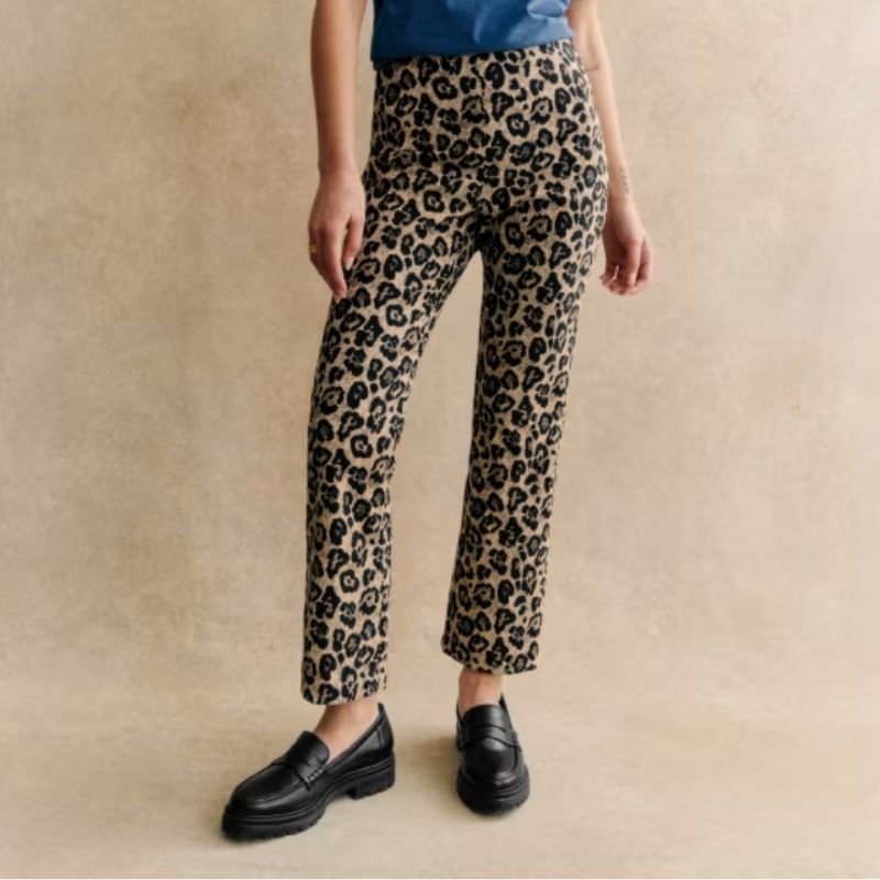Image of leopard print flares