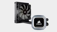 Corsair H60 AIO CPU cooler on a blank background