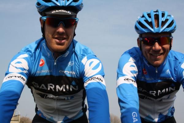 Tyler Farrar and Andreas Klier