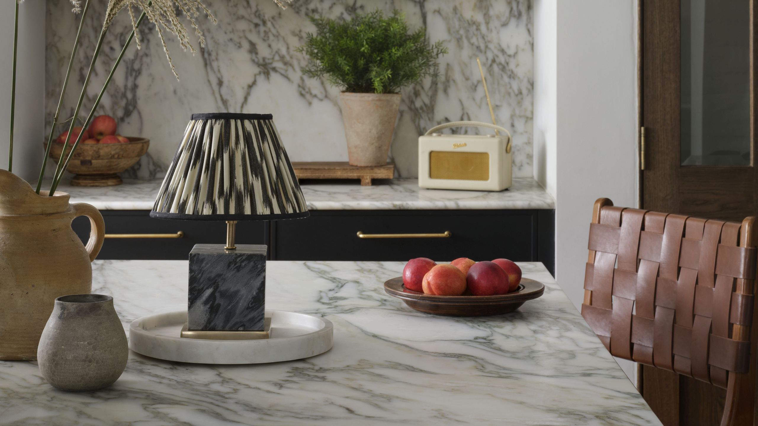 Is a fabric lampshade a kitchen faux pas?