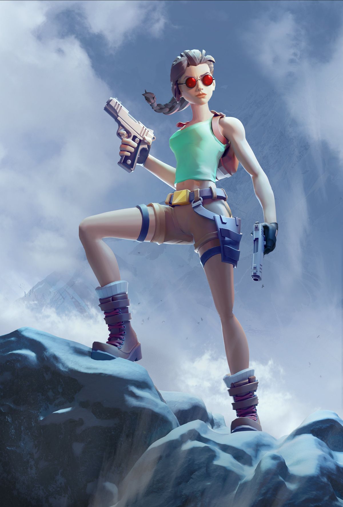 Tomb Raider anniversary art: Tomb Raider: Reloaded by Melanie Herrmann