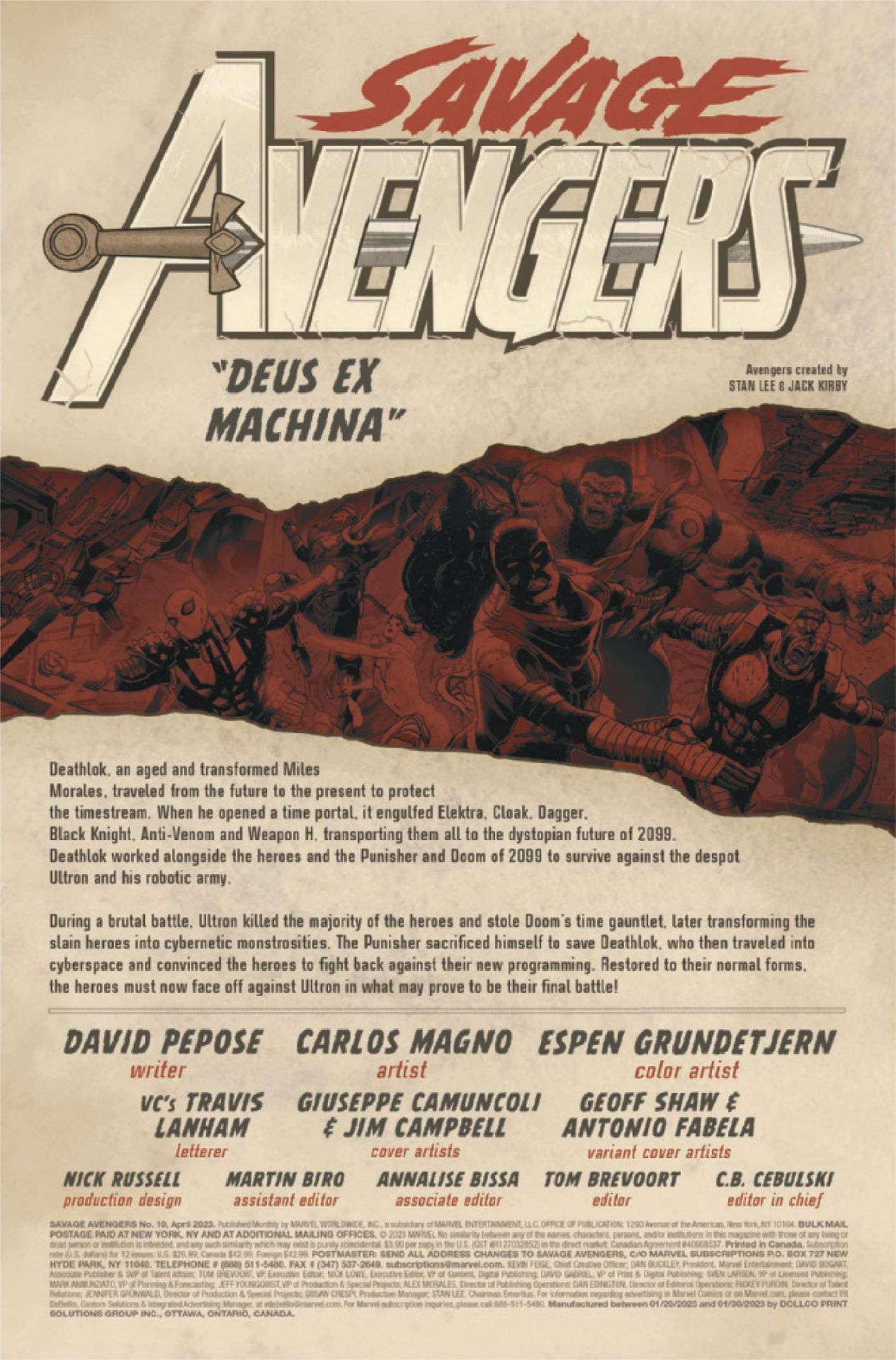 Savage Avengers #10 interior art