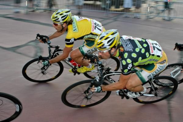 Kelly Benefits had multiple jerseys to defend during todays criterium.