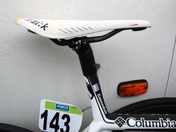 Cavendish, however, went full-on with his usual integrated version, seen here with the rare low-offset Ritchey head.