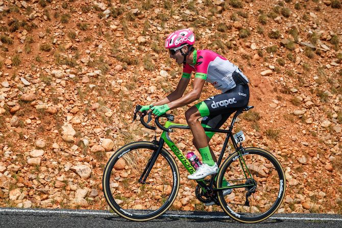 Joe Dombrowski (EF Education First - Drapac) chases down the leader on August 8, 2018 in Cedar City, Utah.