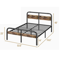 SHLAND Metal Bed Frame: twin XL now $52 at Walmart