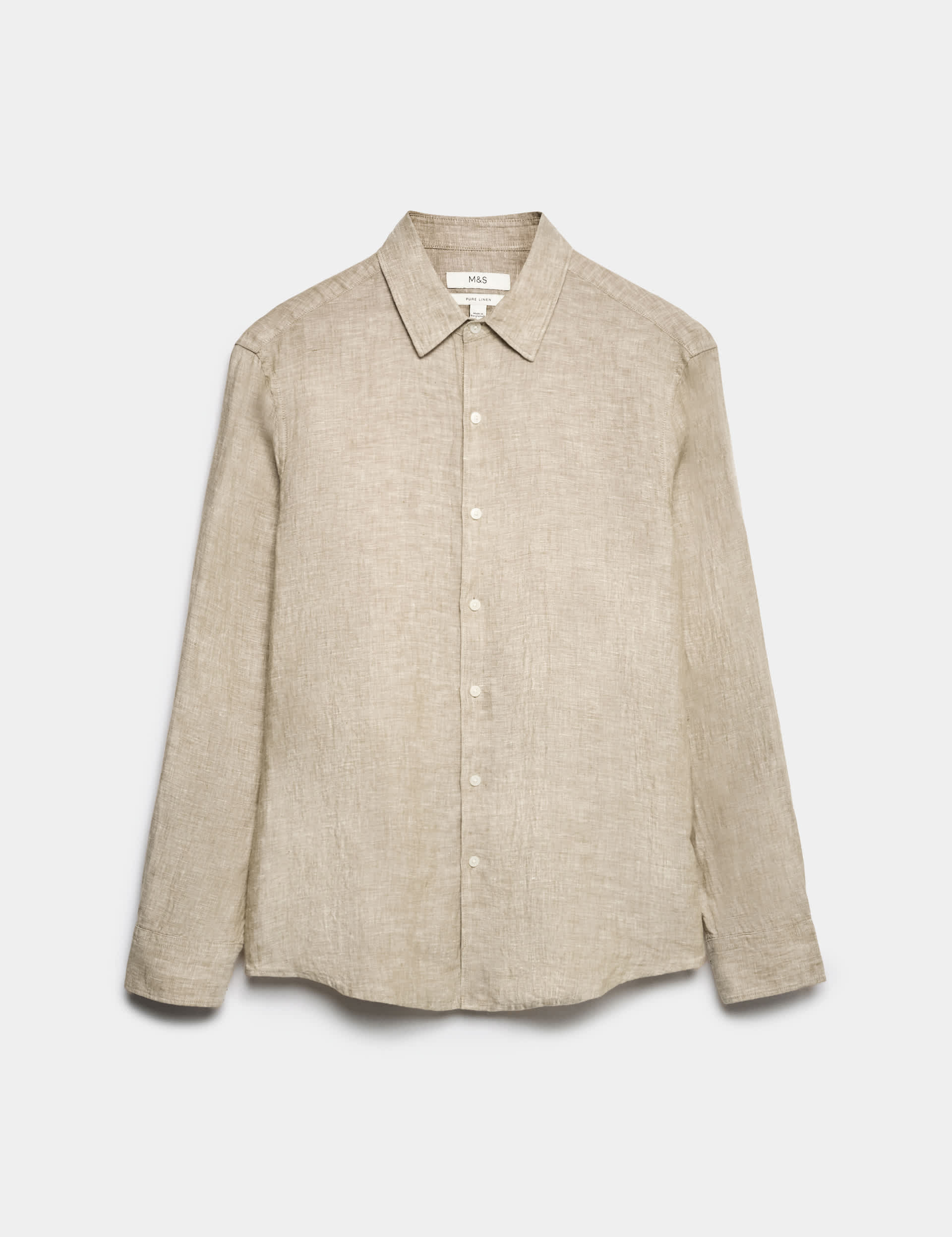 Regular Fit Pure Linen Shirt