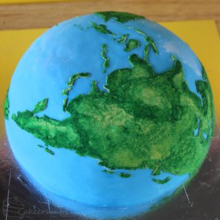 Asia on the Earth Cake