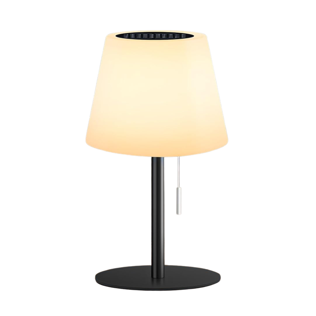 Gewiny Solar Table Lamp for Outside Patio Solar Lamp Outdoor Lamp Waterproof With Light Sensor,dimmable Warm White+rgb Led Rechargeable Lamps Cordless Battery Operated Table Lamp &amp;#65288;black&amp;#65289;