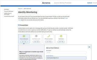 Acronis Cyber Protect Home Office app screen shot