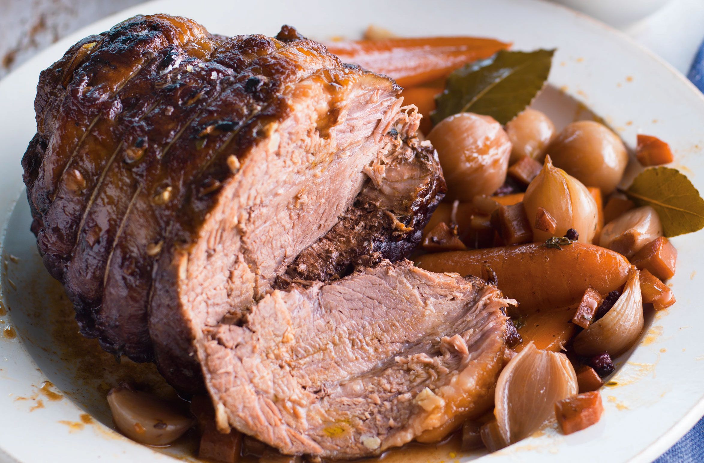 Slow-cooked roast beef brisket recipe