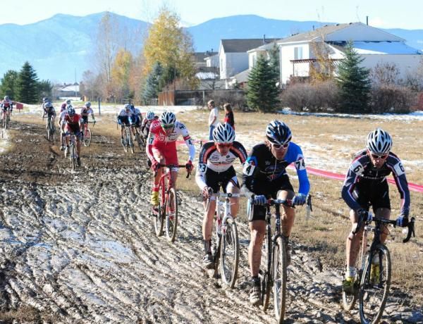 Davide Frattini (Fuji) riding side-by-side with Jeremy Horgan Kobelski (Gary Fisher)