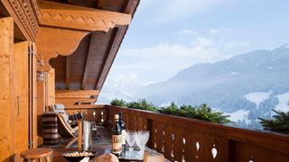 Switzerland hotel balcony