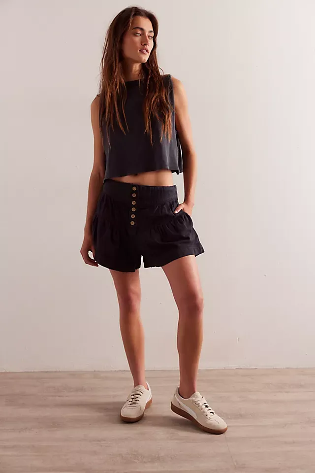 We the Free Fleur Denim Shorts
