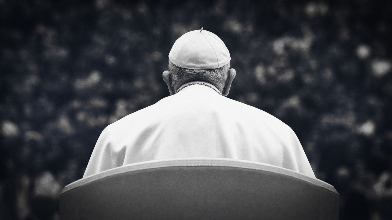 Pope Francis attends his weekly general audience at the Paul VI Hall in Vatican City