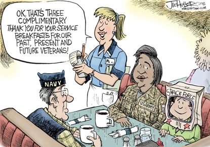 U.S. Veterans Day troops military