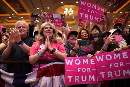 Trump supporters in Las Vegas.