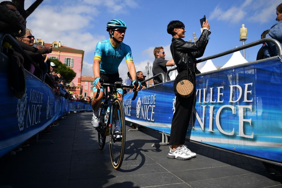 Miguel Angel Lopez rides to sign on