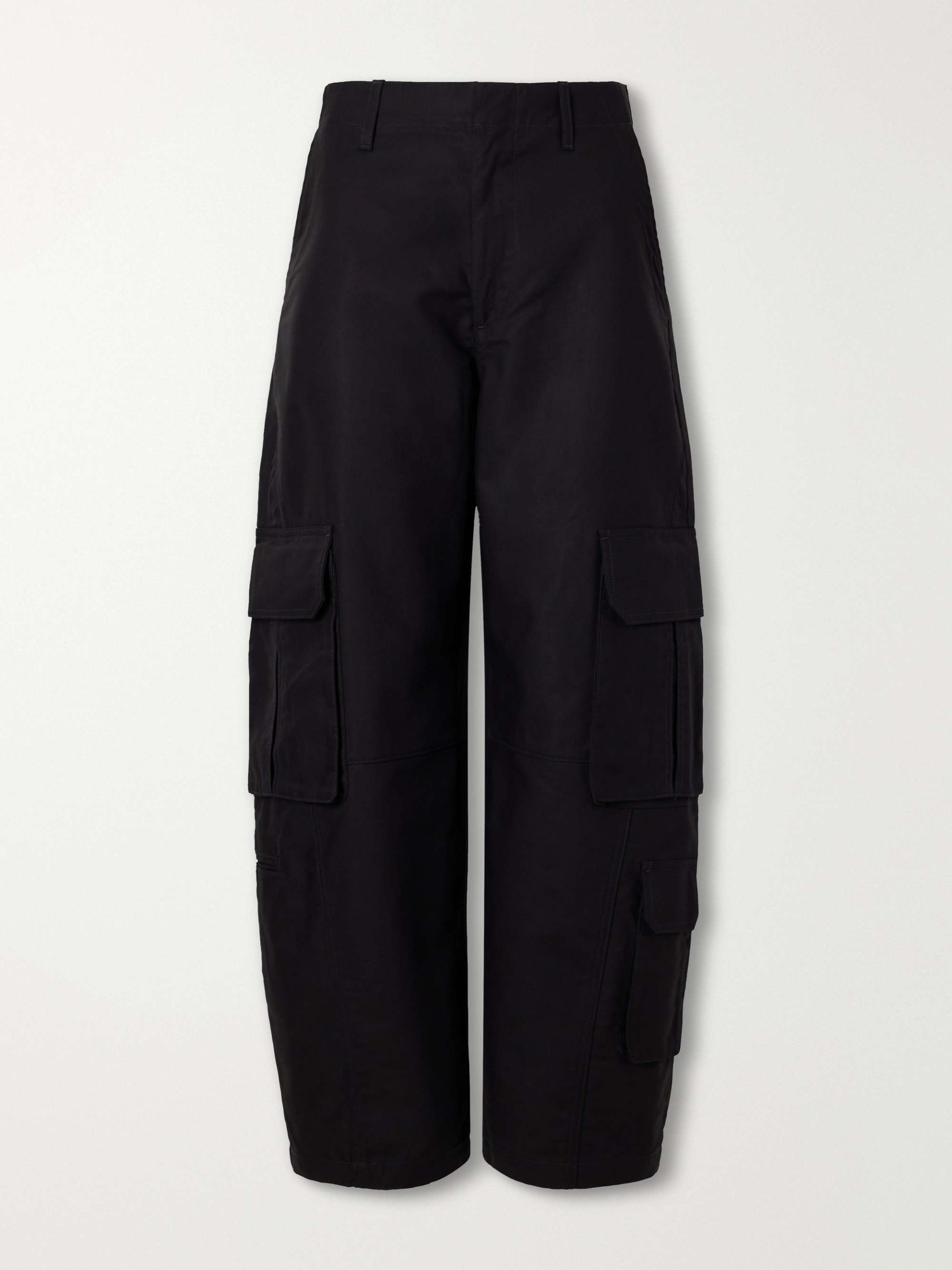 Ambika Utility Cotton-Sateen Barrel-Leg Pants