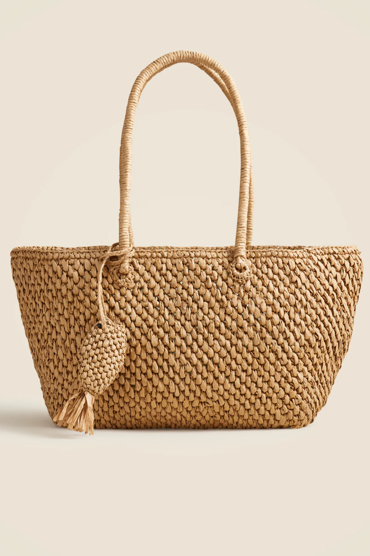 J.Crew, Handknotted Large Straw Tote