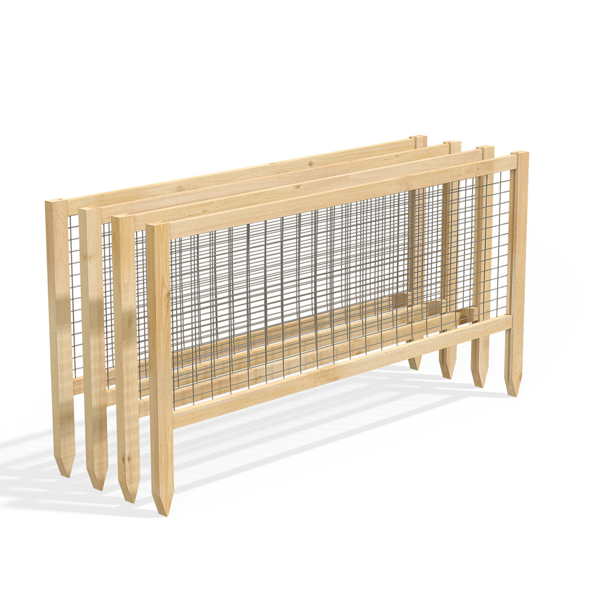 Greenes Fence 2 Ft. H X 4 Ft. W Critter Guard Garden Wood Fence Panel &amp;amp; Reviews | Wayfair