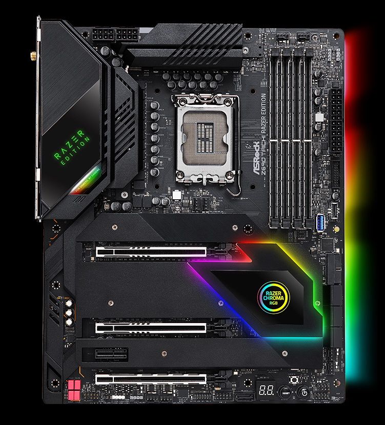 ASRock Z690 Taichi Razer Edition Review: Less Zen, More RGBs