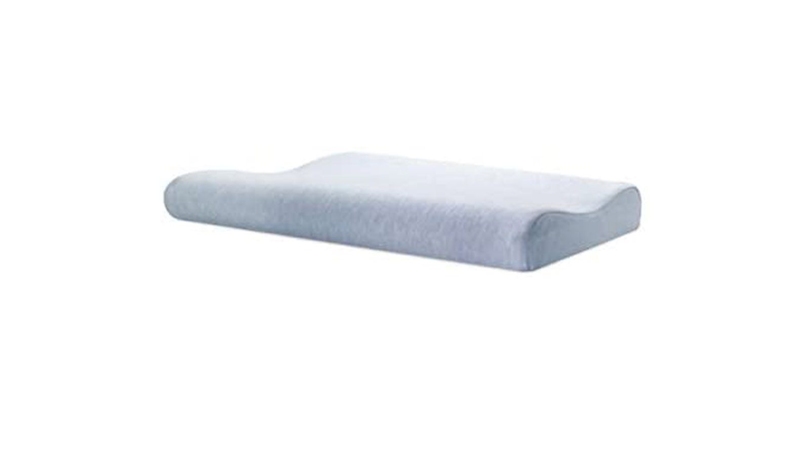 The best slim pillows 2022 include this slim sleeper pillow in blue against a white background